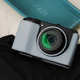 Ricoh GR III GR IIIx Italian vegetable-tanned cowhide leather camera case, protective case, CNC metal base