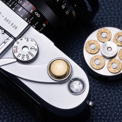 Shutter Button Is Decorated In Colored Brass Material To Enhance The Feel For Fujifilm Leica
