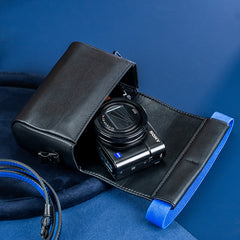 Camera Bag Elastic Strap Design Can Be Used With Quick Release Buckle Shoulder Strap To Turn Into A Shoulder Bag Suitable For Point-And-Shoot Camera Ricoh GR3 Series Sony RX100 Series Canon G7X Series