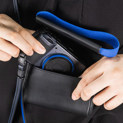 Camera Bag Elastic Strap Design Can Be Used With Quick Release Buckle Shoulder Strap To Turn Into A Shoulder Bag Suitable For Point-And-Shoot Camera Ricoh GR3 Series Sony RX100 Series Canon G7X Series