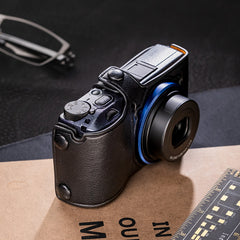 Ricoh GR Series Camera Case Fitted With Custom Italian Plant-Tanned Leather For Ricoh GR4 GR3X GR3 GR2