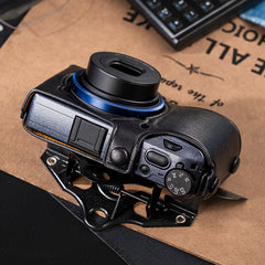 Ricoh GR Series Camera Case Fitted With Custom Italian Plant-Tanned Leather For Ricoh GR4 GR3X GR3 GR2