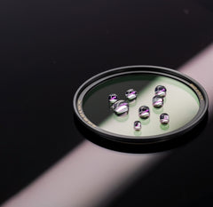 Ultra-Low Reflection Ultra-Thin Brass UV Filter 99.8% Transmittance, German Schott B270 Glass, 1.5mm Ultra-Thin Brass Frame, Af Waterproof Coating