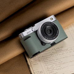 Camera Leather Case Suitable for Fujifilm XE5, Italian Vegetable-Tanned Cowhide Vintage Handmade
