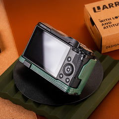 Ricoh GR III GR IIIx Italian vegetable-tanned cowhide leather camera case, protective case, CNC metal base