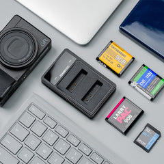リコー BJ-11 充電器 DB-110 バッテリーホルダー充電器 デュアルスロット タイプC インターフェース リコー GR3 GR3X 用