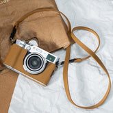 Camera Shoulder Strap Double Side Different Leather Pattern Quick Release Design For Fujifilm Sony Leica Ricoh
