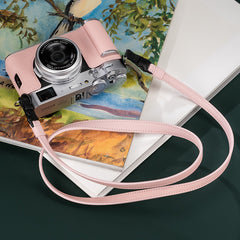 Camera Shoulder Strap Double Side Different Leather Pattern Quick Release Design For Fujifilm Sony Leica Ricoh