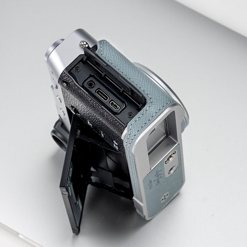 Étui en cuir pour appareil photo Fujifilm X100VI X100V Housse de protection Cuir de vachette italien tanné végétal Sangle Poignée 