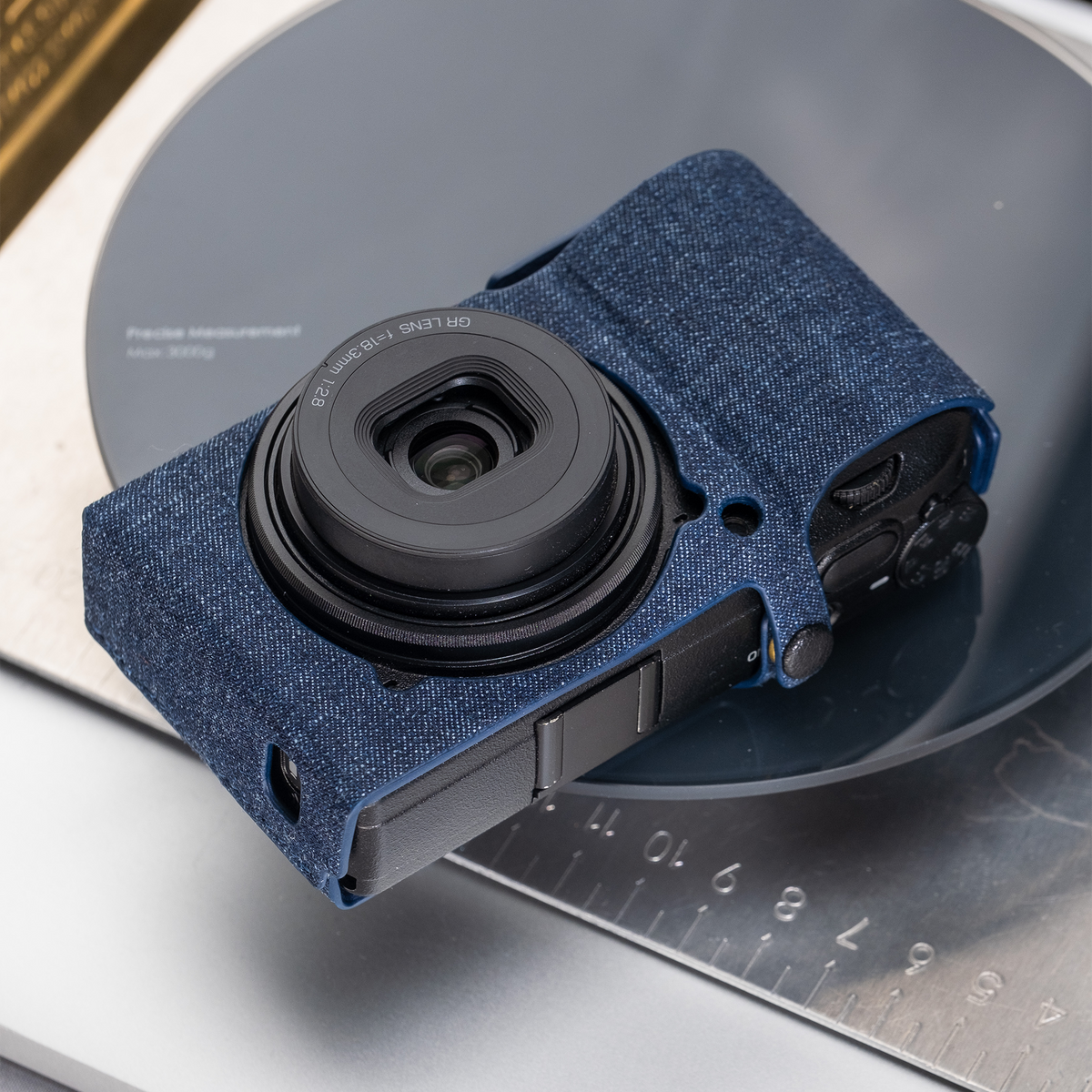Custom Protective Camera Case for Ricoh GR III/GR IIIx/GR IV HDF – Danning Denim Series, Lightweight & Portable