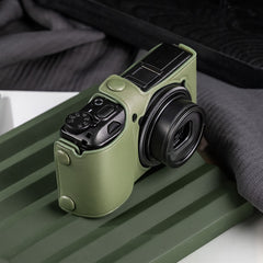 Ricoh GR Series Camera Case Fitted With Custom Italian Plant-Tanned Leather For Ricoh GR IV, GR IIIx, GR III, GRII