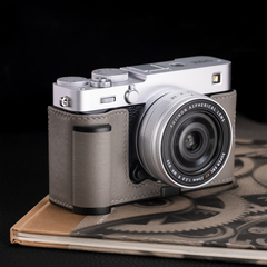Camera Leather Case Suitable for Fujifilm XE5, Italian Vegetable-Tanned Cowhide Vintage Handmade