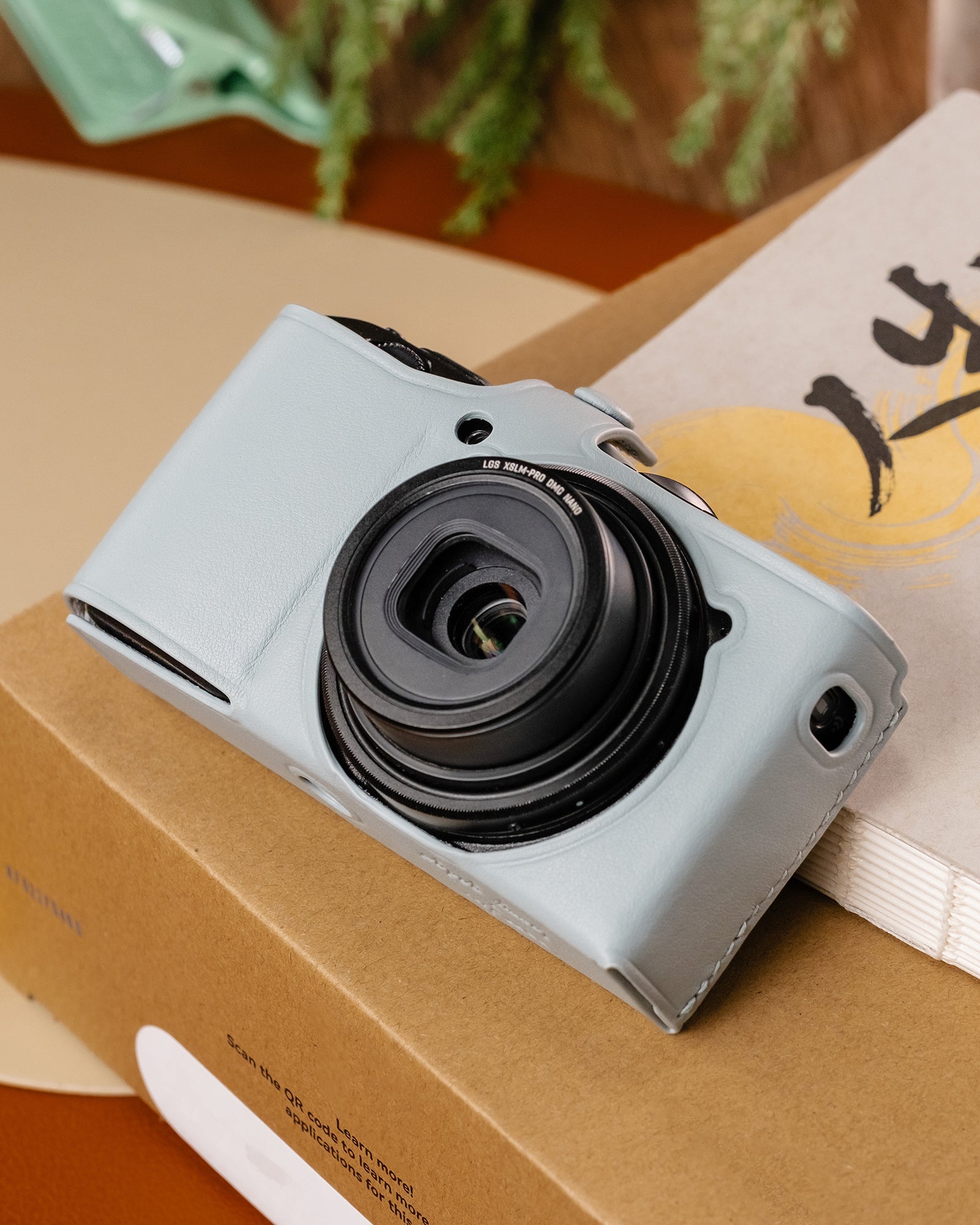 Ricoh GR Series Camera Case Fitted With Custom Italian Plant-Tanned Leather For Ricoh GR4 GR3X GR3 GR2