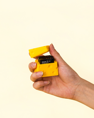 Cheese Battery Storage Box Compatible for Ricoh GR III/GR IIIx/GR IV, Fujifilm W126S/W235, Sony FZ100 – Magnetic Close, Lightweight PLA Material