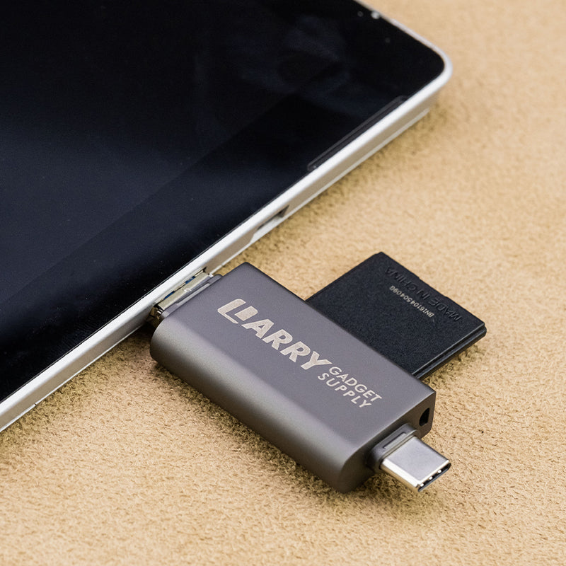 Phone Attachable Card Reader Mobile Phone Card Reader USB3.0 High-Speed Transmission Type-C Lightni ...
