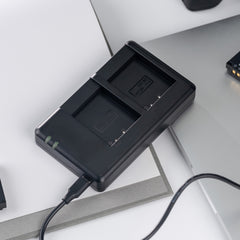 Dual-Battery Charger for Ricoh GR IV Compatible with DB120 & BJ-12, USB Charging Station for Original Batteries